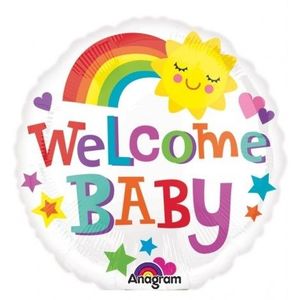 Balon Welcome Baby 23 cm imagine