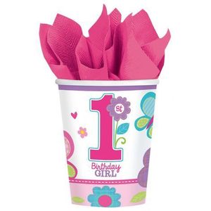 Set 8 pahare birthday girl imagine