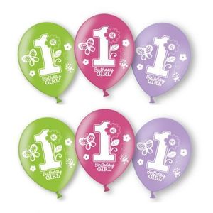 Set 6 baloane bday girl imagine