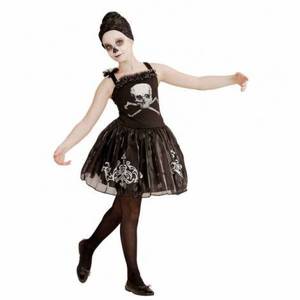 Costum balerina schelet fetita imagine