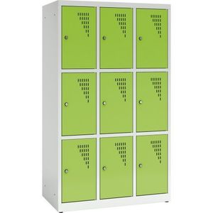 Dulap metalic cu 9 compartimente - Verde deschis imagine