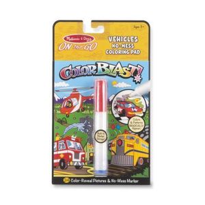 Carnet de colorat Colorat Vehicule - Melissa & Doug imagine