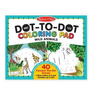 Bloc de colorat punct cu punct Animale salbatice - Melissa & Doug imagine
