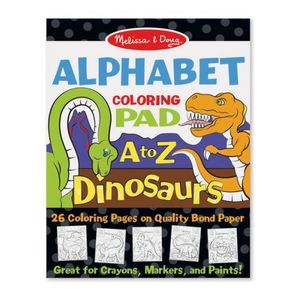 Bloc de desent Alfabetul dinozaurilor - Melissa & Doug imagine