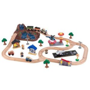 Set de joaca din lemn Trenulet Bucket Top Mountain imagine