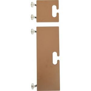 Set 2 usi pentru vestiar Chameleon maro imagine