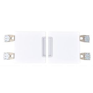 Set 2 usi albe pentru vestiar Quadro imagine