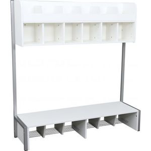 Vestiar Quadro mic 6 compatimente alb imagine