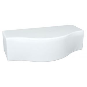 Puf alb Val 34 cm imagine