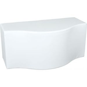 Puf alb Val 54 cm imagine