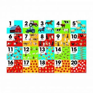 Puzzle de podea Numara animalele - Melissa & Doug imagine