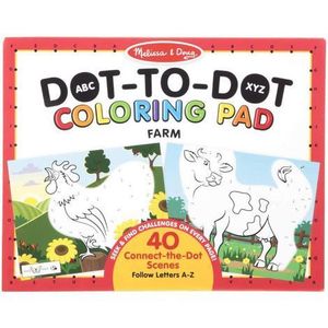 Bloc cu desenat punct cu punct Ferma si litere- Melissa And Doug imagine