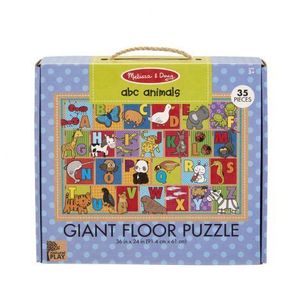 Primul meu puzzle de podea eco Alfabetul Animalelor - Melissa and Doug imagine