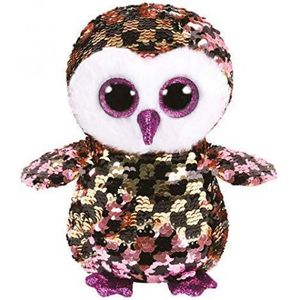 Plus cu paiete bufnita CHECKS (24 cm) - Ty imagine