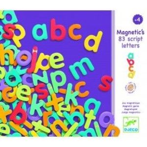 83 Litere magnetice colorate pentru copii- Djeco imagine