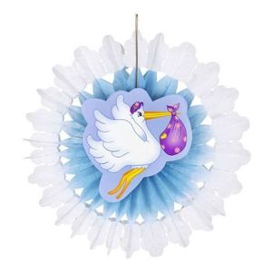 Decor botez baby boy hartie Widmann Italia 95788 imagine