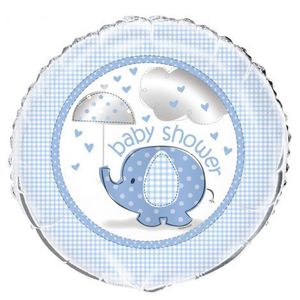 Balon folie baby shower baiat 45 cm imagine