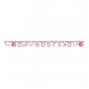 Banner baby shower fetita imagine