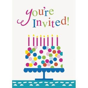 Invitatii petrecere 8 buc imagine