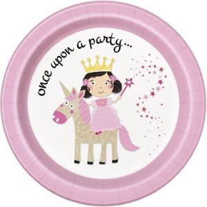 Farfurii printesa unicorn 8 buc imagine