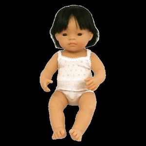 Papusa baiat asiatic 38 cm ML31155 Miniland imagine