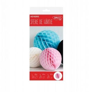 Set 5 Sfere de hartie - Roz imagine