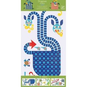 Abțibilduri de perete Djeco, Dragoni imagine