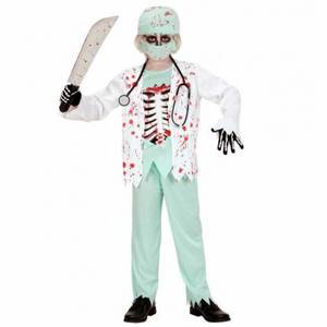 Costum chirurg alb zombie baiat imagine