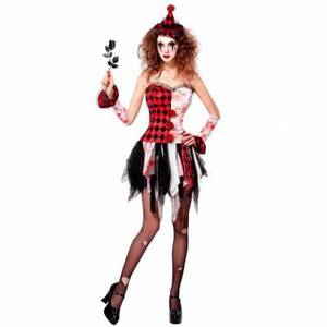 Costum arlechin horror halloween imagine