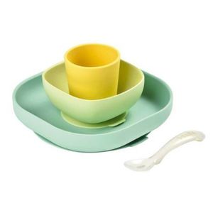Set de masa silicon 4 piese galben imagine