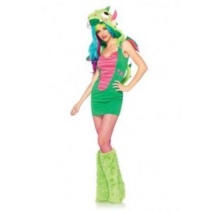 Costum dragon verde imagine