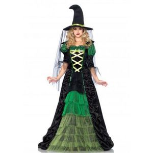 Costum vrajitoare verde epoca imagine