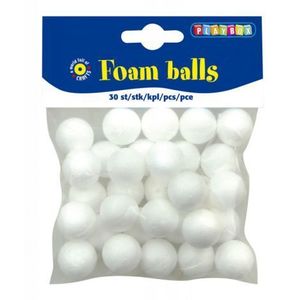 Set 30 bile polistiren 2 cm diametru - Playbox imagine