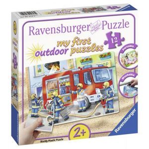 Puzzle Plastic Pompieri, 100 Piese imagine
