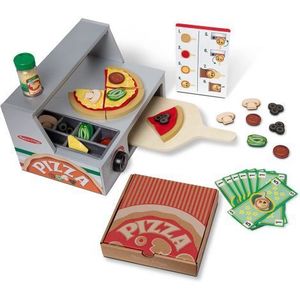 Set de joaca din lemn Cuptorul de pizza - Melissa And Doug imagine