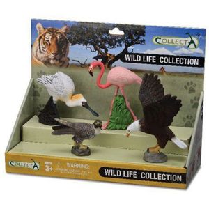 Set 4 figurine pasari exotice - Collecta 89810 imagine