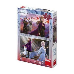 Puzzle 2 in 1 - frozen ii (77 piese) imagine