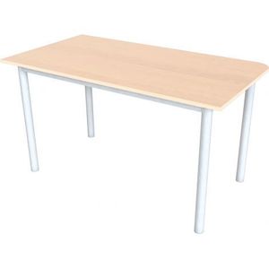 Masa conferinta colt rotunjit modul stanga - culoare fag imagine