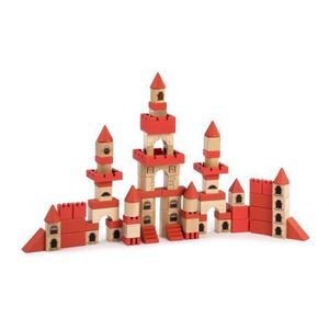 Joc de constructii din lemn Castel ECO imagine