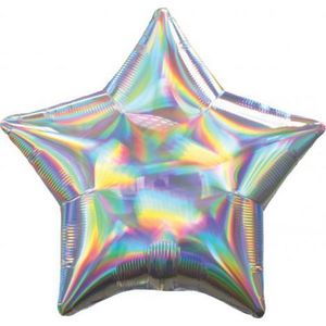 Balon stea argintiu iridescent imagine