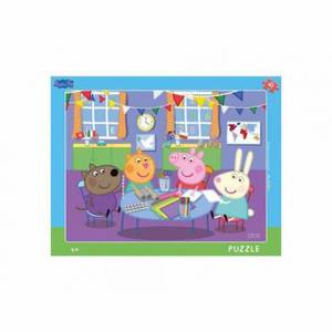 Puzzle cu rama - purcelusa peppa (40 piese) imagine