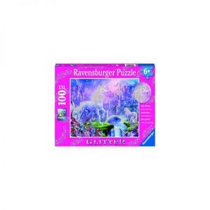 PUZZLE UNICORN CU SCLIPICI, 100 PIESE imagine