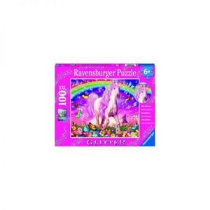 PUZZLE UNICORN SI CURCUBEU, 100 PIESE imagine