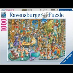 PUZZLE NOAPTE IN LIBRARIE, 1000 PCS imagine