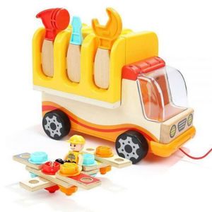 Jucarie 2 in 1 - camion si banc de lucru imagine