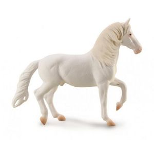 Figurina cal alb Camarillo pictata manual XL Collecta imagine
