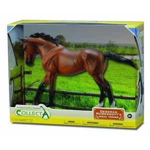 Figurina in cutie Iapa Thoroughbred Bay pictata manual WB Collecta imagine