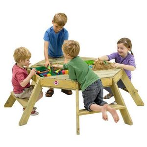Masa de joaca cu activitati Premium Octagonal Plum imagine