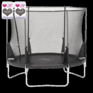 Set trambulina cu plasa de protectie telescopica 244 cm ZONE II EVOLUTION PLUM imagine