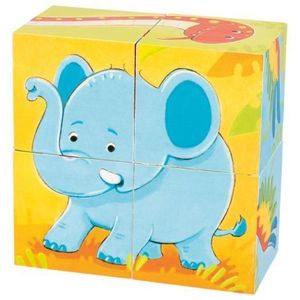 Puzzle din cuburi Animale Salbatice imagine
